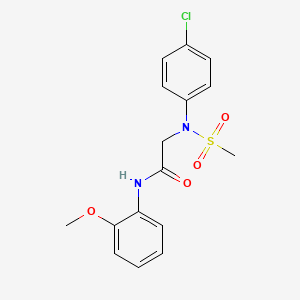 2-(4-chloro-N-methylsulfonylanilino)-N-(2-methoxyphenyl)acetamide