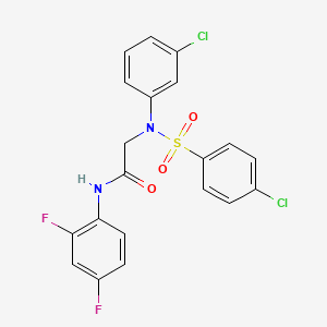 N~2~-(3-chlorophenyl)-N~2~-[(4-chlorophenyl)sulfonyl]-N~1~-(2,4-difluorophenyl)glycinamide