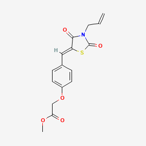 methyl {4-[(3-allyl-2,4-dioxo-1,3-thiazolidin-5-ylidene)methyl]phenoxy}acetate