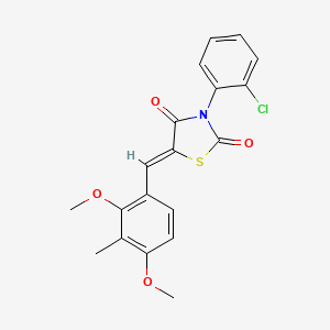 3-(2-chlorophenyl)-5-(2,4-dimethoxy-3-methylbenzylidene)-1,3-thiazolidine-2,4-dione