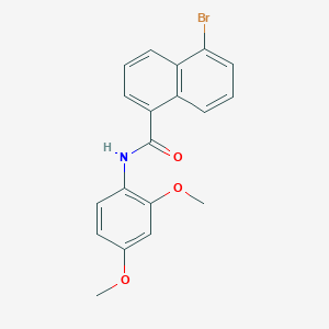 5-bromo-N-(2,4-dimethoxyphenyl)naphthalene-1-carboxamide