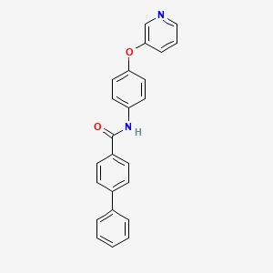 4-phenyl-N-(4-pyridin-3-yloxyphenyl)benzamide