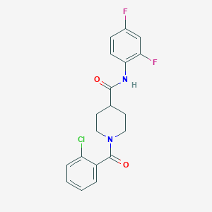 1-(2-chlorobenzoyl)-N-(2,4-difluorophenyl)-4-piperidinecarboxamide