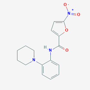 molecular formula C16H17N3O4 B365847 5-nitro-N-[2-(piperidin-1-yl)phenyl]furan-2-carboxamide CAS No. 791587-61-6