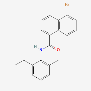 5-bromo-N-(2-ethyl-6-methylphenyl)naphthalene-1-carboxamide