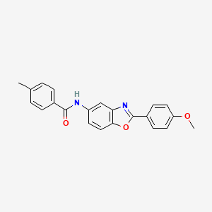 N-[2-(4-methoxyphenyl)-1,3-benzoxazol-5-yl]-4-methylbenzamide