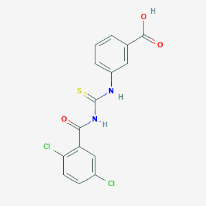 3-({[(2,5-dichlorobenzoyl)amino]carbonothioyl}amino)benzoic acid