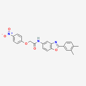 N-[2-(3,4-dimethylphenyl)-1,3-benzoxazol-5-yl]-2-(4-nitrophenoxy)acetamide