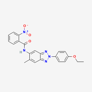 N-[2-(4-ethoxyphenyl)-6-methyl-2H-benzotriazol-5-yl]-2-nitrobenzamide