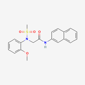 2-[N-(2-METHOXYPHENYL)METHANESULFONAMIDO]-N-(NAPHTHALEN-2-YL)ACETAMIDE