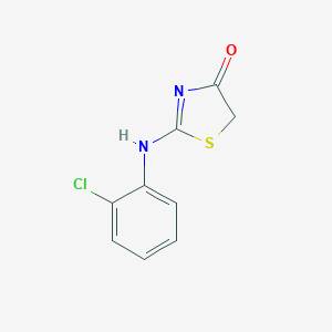 molecular formula C9H7ClN2OS B365906 2-(2-Chlorophenylimino)-thiazolidin-4-one CAS No. 39130-93-3