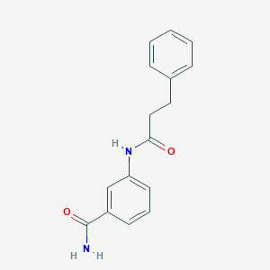molecular formula C16H16N2O2 B365919 3-[(3-Phenylpropanoyl)amino]benzamide CAS No. 895780-00-4