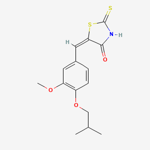 5-(4-isobutoxy-3-methoxybenzylidene)-2-thioxo-1,3-thiazolidin-4-one