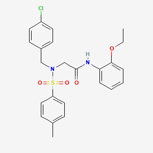 N~2~-(4-chlorobenzyl)-N~1~-(2-ethoxyphenyl)-N~2~-[(4-methylphenyl)sulfonyl]glycinamide