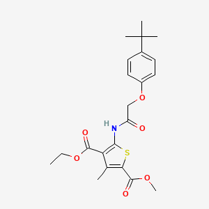 4-Ethyl 2-methyl 5-{[(4-tert-butylphenoxy)acetyl]amino}-3-methylthiophene-2,4-dicarboxylate