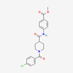 methyl 4-({[1-(4-chlorobenzoyl)-4-piperidinyl]carbonyl}amino)benzoate