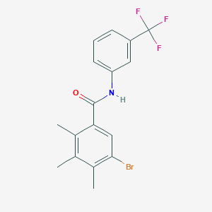 5-bromo-2,3,4-trimethyl-N-[3-(trifluoromethyl)phenyl]benzamide