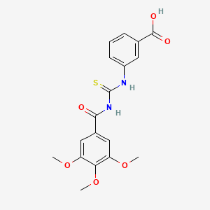 3-({[(3,4,5-trimethoxybenzoyl)amino]carbonothioyl}amino)benzoic acid