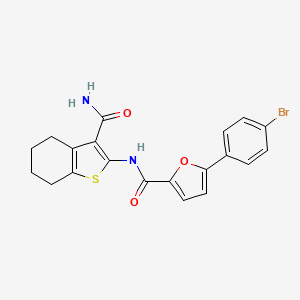 5-(4-bromophenyl)-N-(3-carbamoyl-4,5,6,7-tetrahydro-1-benzothiophen-2-yl)furan-2-carboxamide