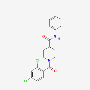 1-[(2,4-dichlorophenyl)carbonyl]-N-(4-methylphenyl)piperidine-4-carboxamide