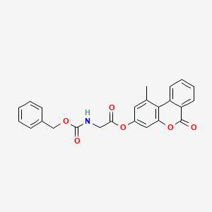 1-METHYL-6-OXO-6H-BENZO[C]CHROMEN-3-YL 2-{[(BENZYLOXY)CARBONYL]AMINO}ACETATE