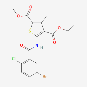 4-ethyl 2-methyl 5-[(5-bromo-2-chlorobenzoyl)amino]-3-methyl-2,4-thiophenedicarboxylate