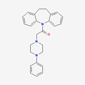 5-[(4-phenylpiperazin-1-yl)acetyl]-10,11-dihydro-5H-dibenzo[b,f]azepine