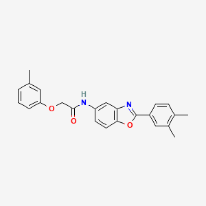 N-[2-(3,4-dimethylphenyl)-1,3-benzoxazol-5-yl]-2-(3-methylphenoxy)acetamide