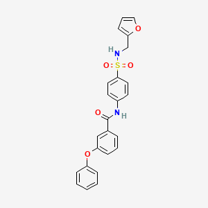 N-[4-(furan-2-ylmethylsulfamoyl)phenyl]-3-phenoxybenzamide