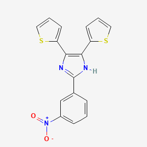 2-(3-nitrophenyl)-4,5-di-2-thienyl-1H-imidazole