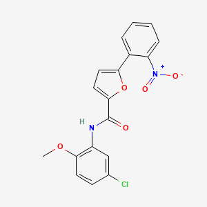 N-(5-chloro-2-methoxyphenyl)-5-(2-nitrophenyl)furan-2-carboxamide