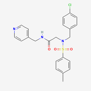 N~2~-(4-chlorobenzyl)-N~2~-[(4-methylphenyl)sulfonyl]-N~1~-(4-pyridinylmethyl)glycinamide