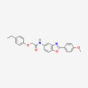 2-(4-ethylphenoxy)-N-[2-(4-methoxyphenyl)-1,3-benzoxazol-5-yl]acetamide