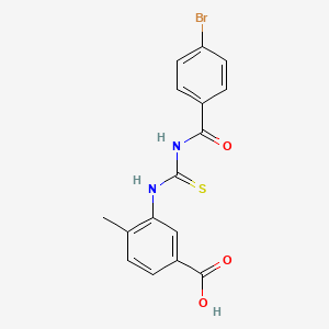 3-({[(4-bromobenzoyl)amino]carbonothioyl}amino)-4-methylbenzoic acid