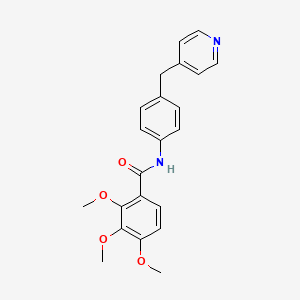 2,3,4-trimethoxy-N-[4-(pyridin-4-ylmethyl)phenyl]benzamide