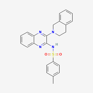 N-[3-(3,4-dihydro-2(1H)-isoquinolinyl)-2-quinoxalinyl]-4-methylbenzenesulfonamide