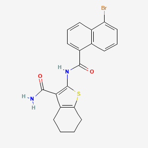 2-{[(5-Bromonaphthalen-1-yl)carbonyl]amino}-4,5,6,7-tetrahydro-1-benzothiophene-3-carboxamide