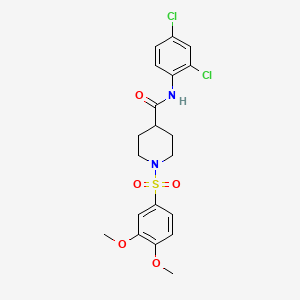 N-(2,4-dichlorophenyl)-1-[(3,4-dimethoxyphenyl)sulfonyl]piperidine-4-carboxamide