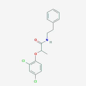 molecular formula C17H17Cl2NO2 B366049 2-(2,4-dichlorophenoxy)-N-(2-phenylethyl)propanamide CAS No. 150973-49-2