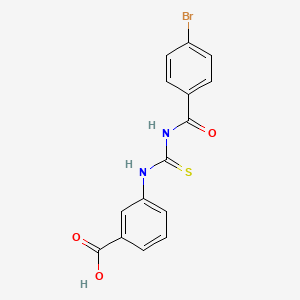 3-({[(4-bromobenzoyl)amino]carbonothioyl}amino)benzoic acid