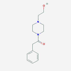 molecular formula C14H20N2O2 B366051 1-[4-(2-Hydroxyethyl)piperazin-1-yl]-2-phenylethan-1-one CAS No. 349089-68-5