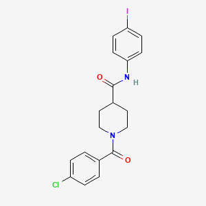 1-(4-chlorobenzoyl)-N-(4-iodophenyl)piperidine-4-carboxamide