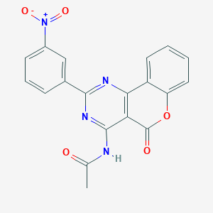 N-[2-(3-nitrophenyl)-5-oxo-5H-chromeno[4,3-d]pyrimidin-4-yl]acetamide