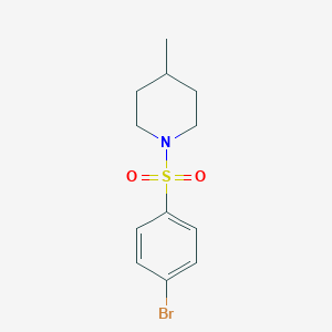 molecular formula C12H16BrNO2S B366054 1-(4-溴苯磺酰基)-4-甲基哌啶 CAS No. 333345-62-3