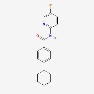 N-(5-bromopyridin-2-yl)-4-cyclohexylbenzamide