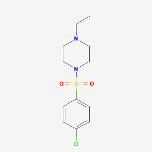 molecular formula C12H17ClN2O2S B366057 1-(4-Chlorophenyl)sulfonyl-4-ethylpiperazine CAS No. 100248-84-8