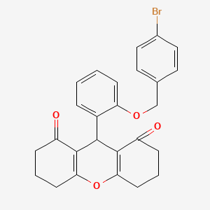 9-{2-[(4-bromobenzyl)oxy]phenyl}-3,4,5,6,7,9-hexahydro-1H-xanthene-1,8(2H)-dione