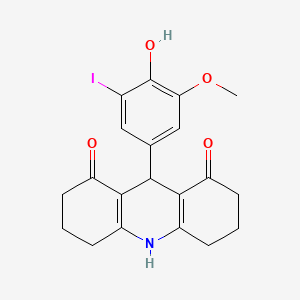 9-(4-hydroxy-3-iodo-5-methoxyphenyl)-2,3,4,5,6,7,9,10-octahydroacridine-1,8-dione