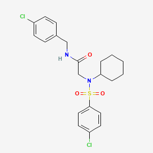 N~1~-(4-chlorobenzyl)-N~2~-[(4-chlorophenyl)sulfonyl]-N~2~-cyclohexylglycinamide