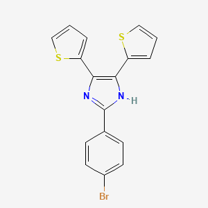 2-(4-bromophenyl)-4,5-dithiophen-2-yl-1H-imidazole